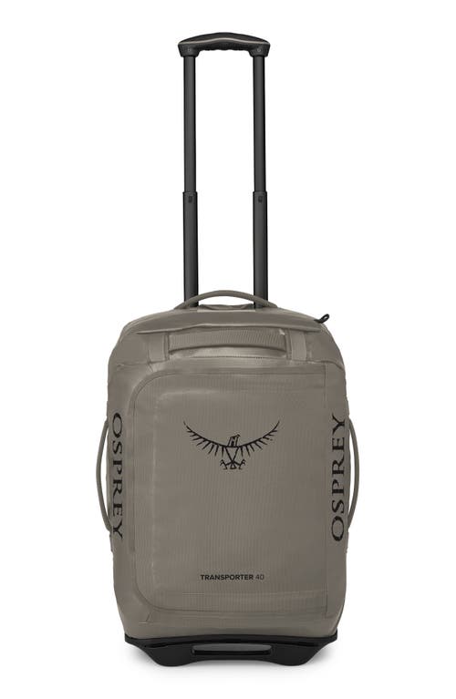 Transporter 40L Wheeled Carry-On Luggage in Tan Concrete