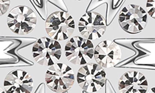 Lily Nily Kids' Crystal Snowflake Stud Earrings In White