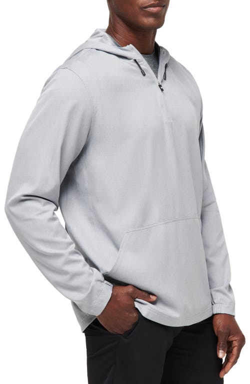 Shop Travismathew Hooded Quarter Zip Pullover In Heather Sleet Floral