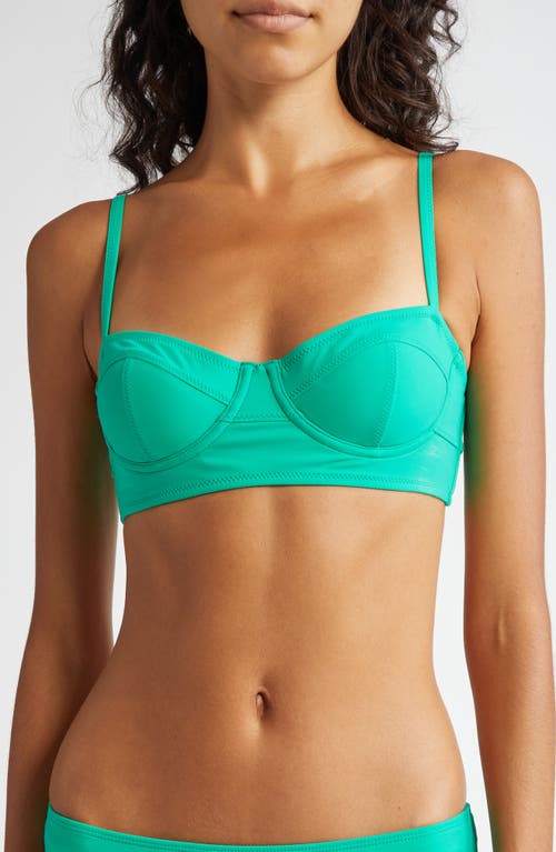 Ulla Johnson Women's Zahara Bikini Top In Emerald