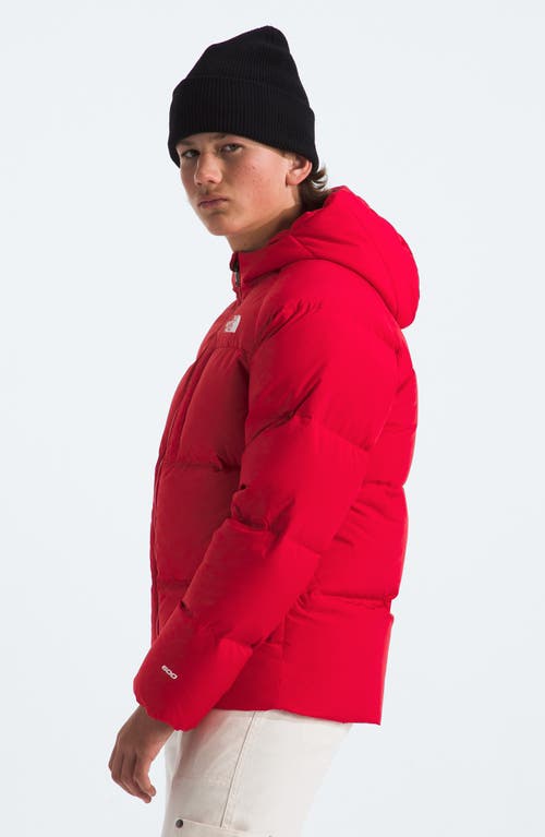 Shop The North Face Kids' North 600-fill-power Down Hooded Jacket In Tnf Red