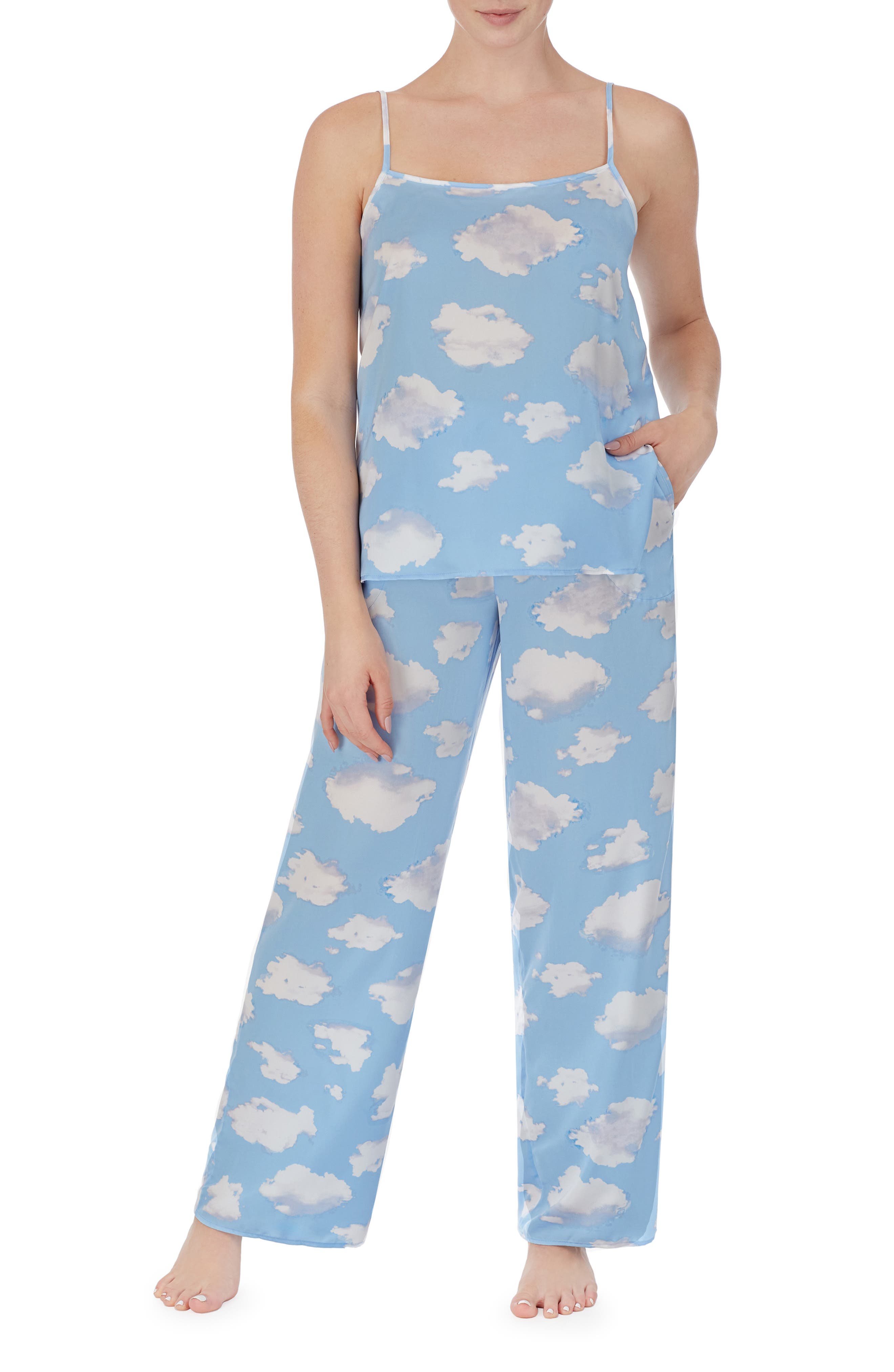 Shady Lady Print Pajamas in Bl Cloud