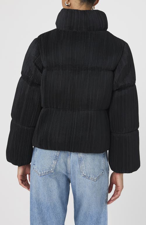 Shop French Connection Dinara Crinkle Puffer Jacket In Blackout