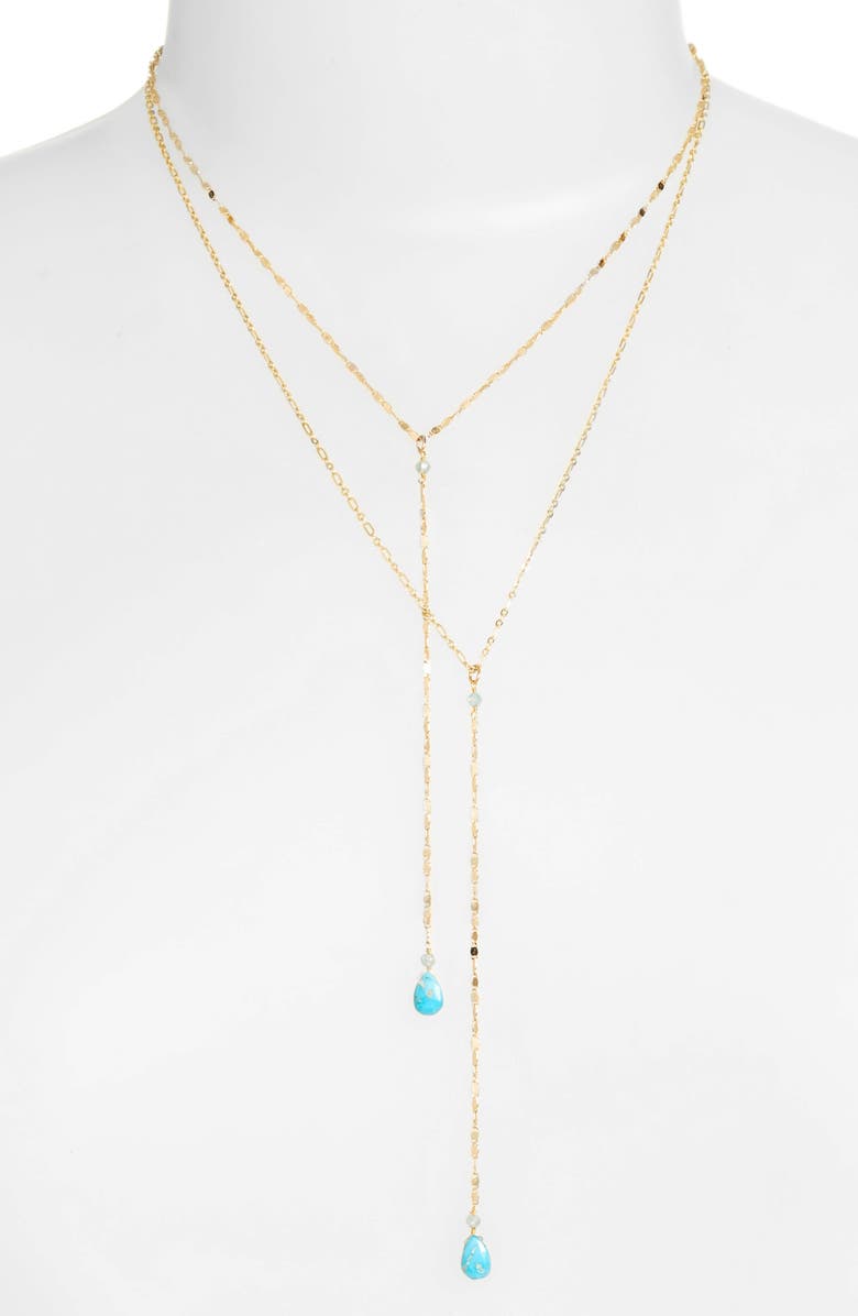 Layered lariat necklace Clearance