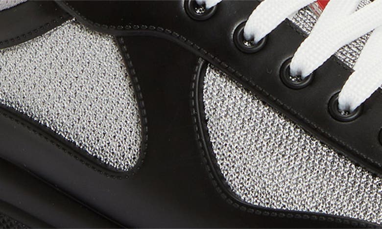Shop Prada America's Cup Low Top Sneaker In Nero