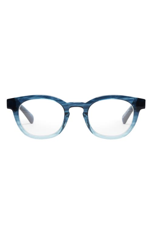 Shop Eyebobs Waylaid 46mm Reading Glasses In Blue Fade/clear