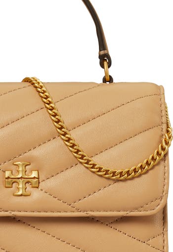 Mini Kira Chevron Quilted Leather Top Handle Bag