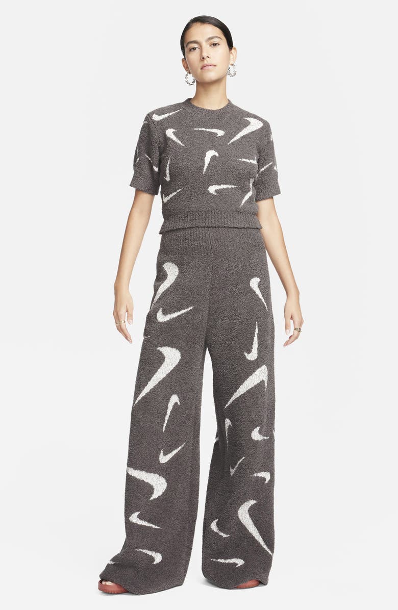 Nike Sportswear Phoenix Cozy Bouclé Wide Leg Pants, Alternate, color, 