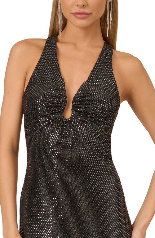 Shop Adrianna Papell Sequin U-wire Sheath Cocktail Dress In Black