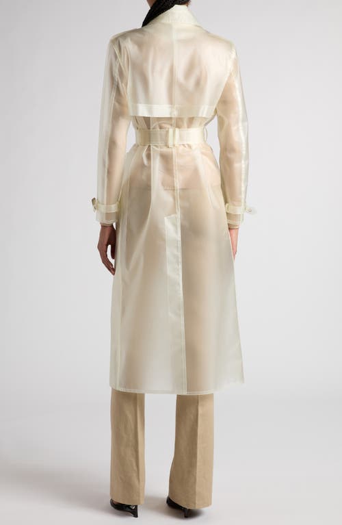 Shop Tom Ford Translucent Trench Coat In Transparent