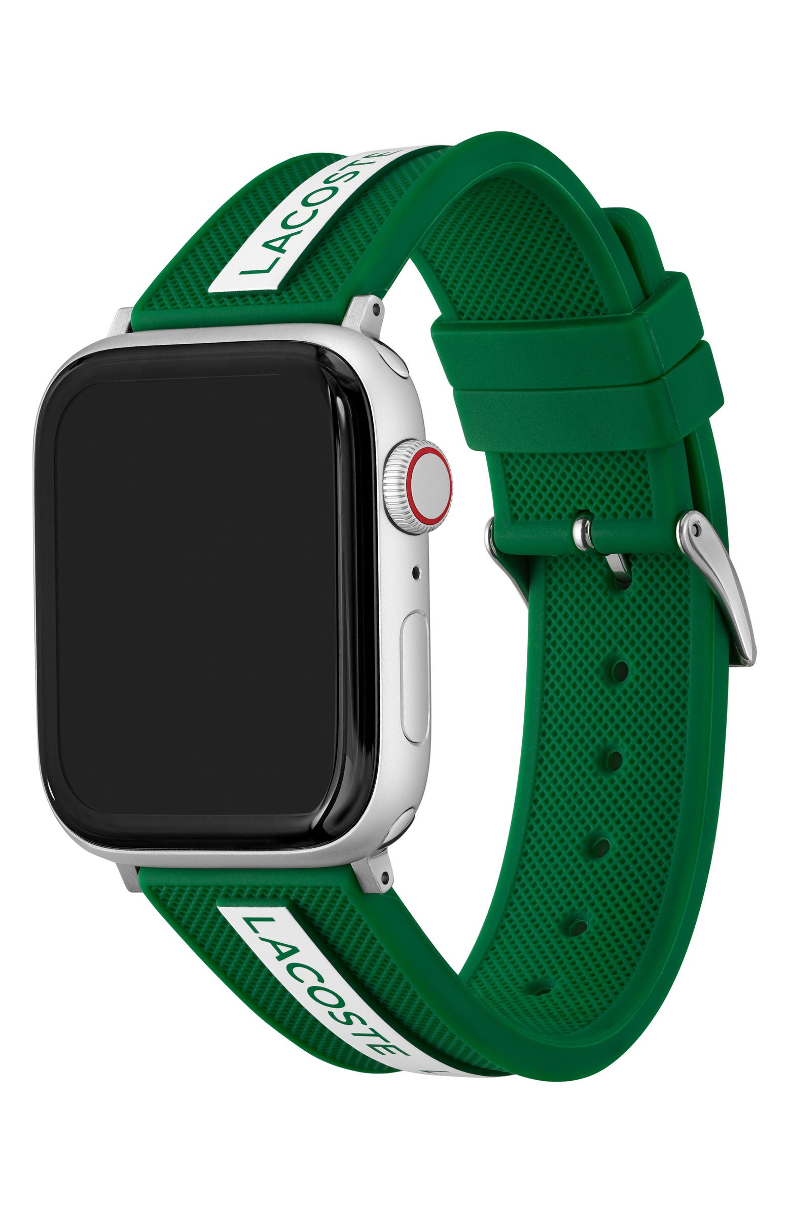LACOSTE Striping Silicone Apple Watch® Watchband