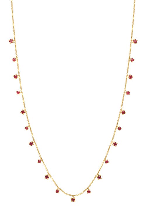 Bony Levy El Mar Station Necklace in 18K Yellow Gold - Ruby