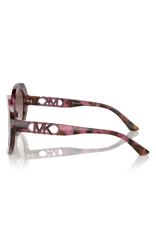 Michael Kors San Lucas 56mm Gradient Round Sunglasses In Tortoise