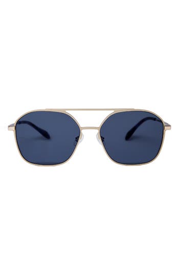 Mita Sustainable Eyewear Duomo 58mm Aviator Sunglasses In Blue