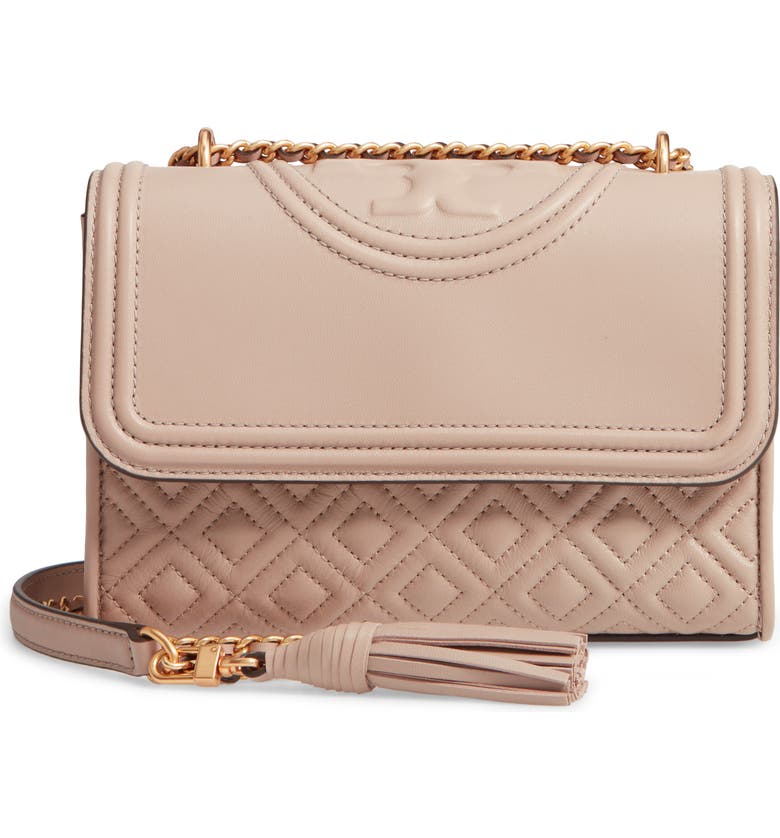 Tory Burch Small Fleming Quilted Lambskin Leather Convertible Shoulder ...