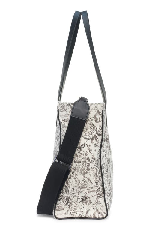 Shop Golden Goose California Botanic Print Tote In Black/white