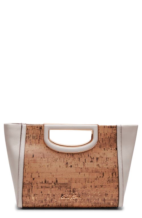 Shop Anne Klein Cork Contrast Clutch Crossbody Bag In White