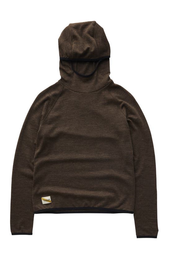 Shop Tracksmith Downeaster Hoodie In Coffee Heather