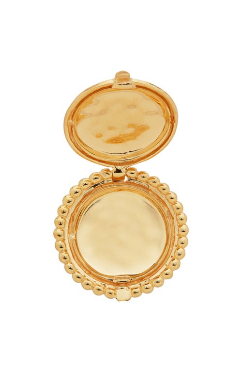 Monica Vinader Deia Locket Pendant In Yellow Gold