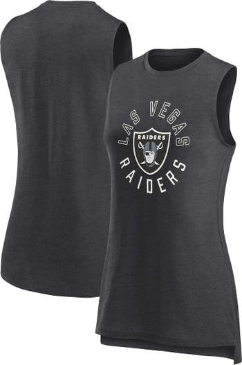 Women's Fanatics Branded Black/White Las Vegas Raiders Ombre Long Sleeve T- Shirt