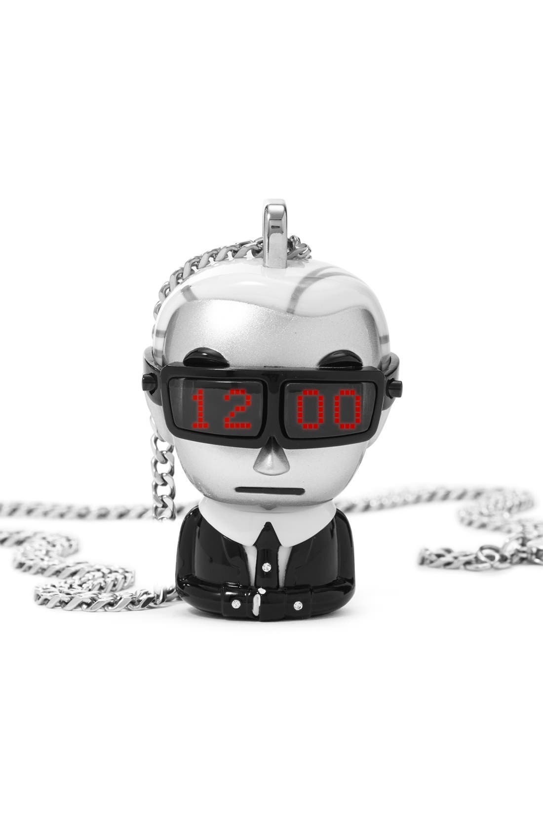KARL LAGERFELD 'tokidoki' Digital Necklace Watch, 37mm x 51mm Nordstrom