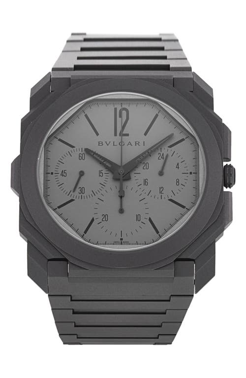 Watchfinder & Co. Bvlgari Preowned 2020 Octo 103068 Automatic Bracelet Watch, 42mm in Grey at Nordstrom