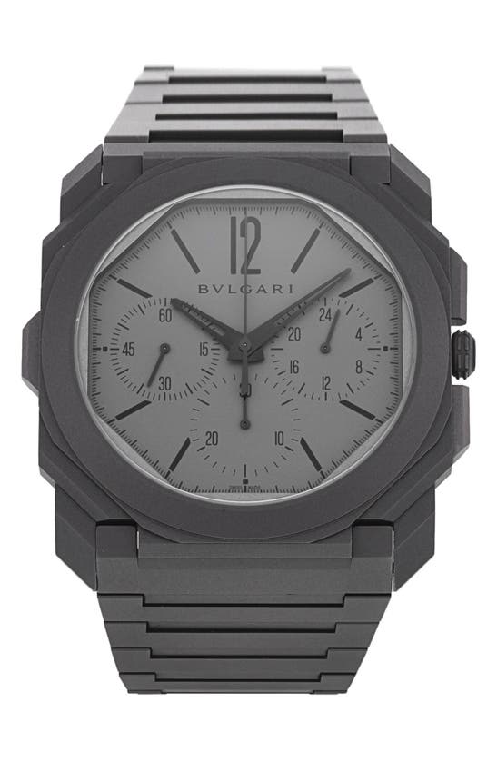 Watchfinder & Co. Bvlgari  2020 Octo 103068 Automatic Bracelet Watch, 42mm In Grey