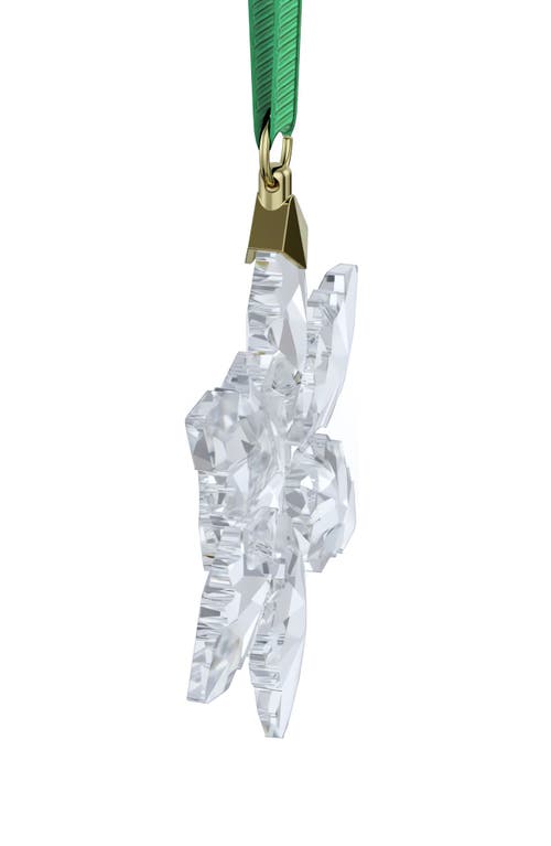 Shop Swarovski 2024 Little Snowflake Crystal Ornament In Clear