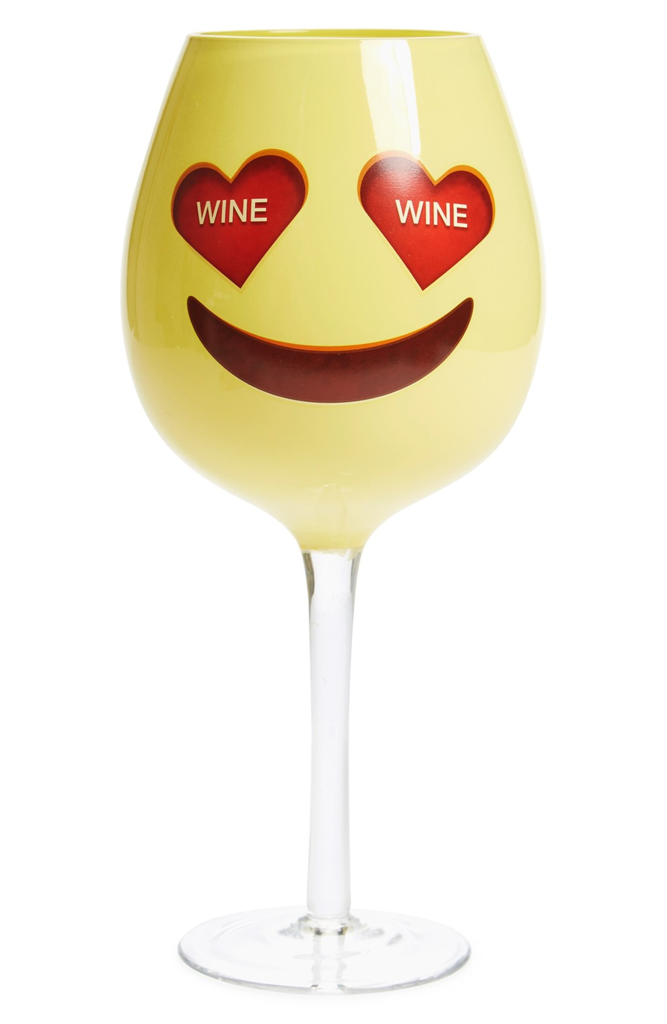 Dci Emoji Oversized Wine Glass Nordstrom