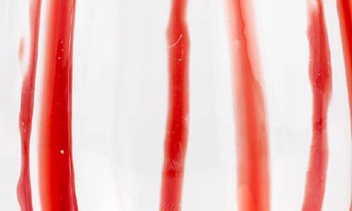 Vietri Nuovo Stripe Stemless Wine Glass In Red
