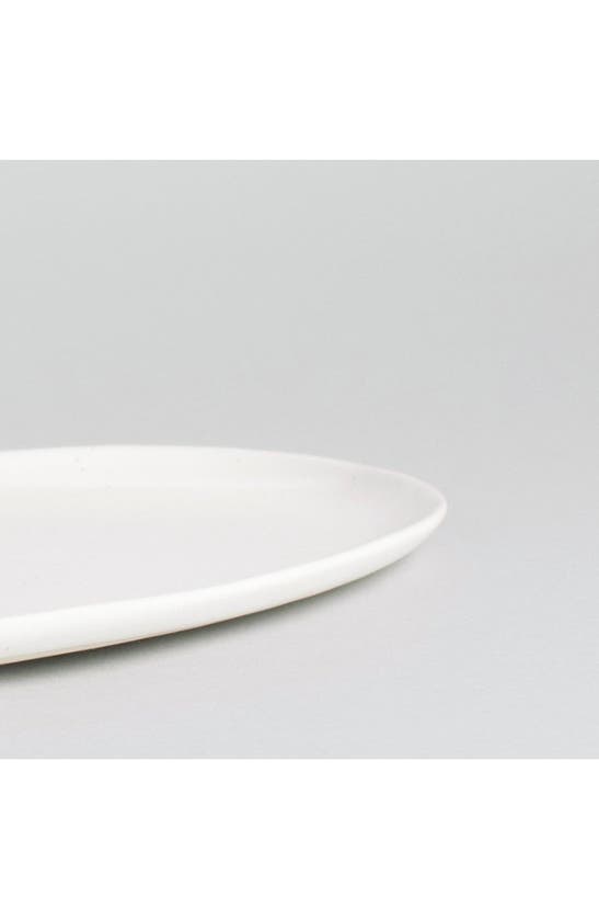 Shop Fable The Oval Serving Platter In Speckled White