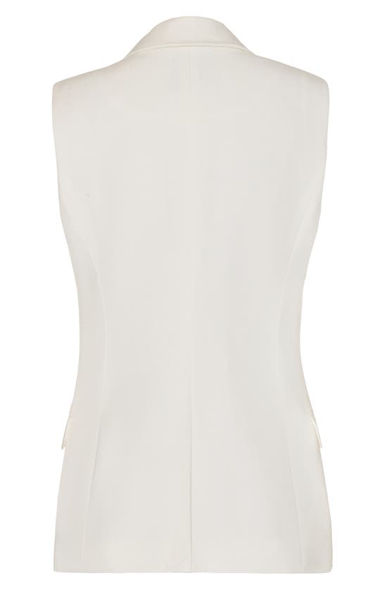 Shop Milly Alba Sleeveless Blazer In White