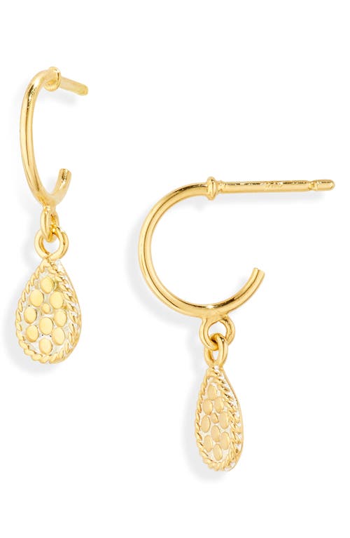 Anna Beck Smooth Dome Charm Huggie Hoop Earrings in Gold at Nordstrom