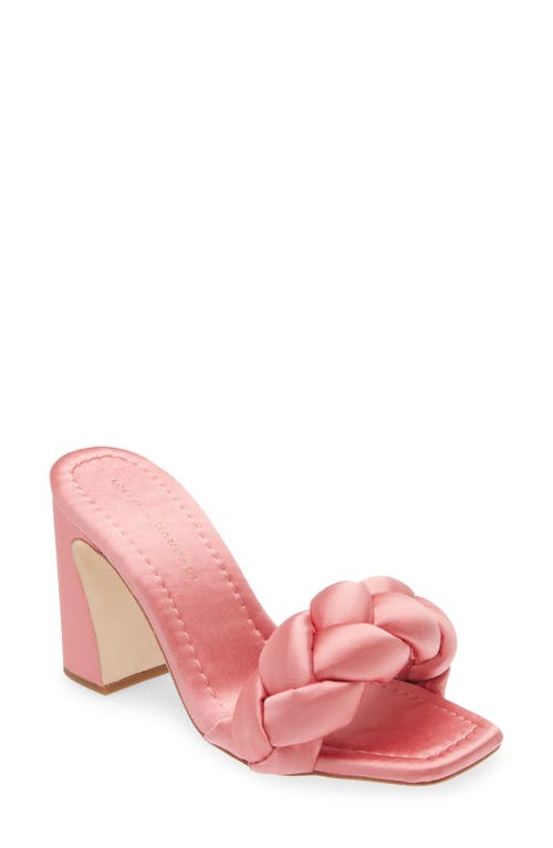 Loeffler Randall Freya Braid Slide Sandal In Bubblegum