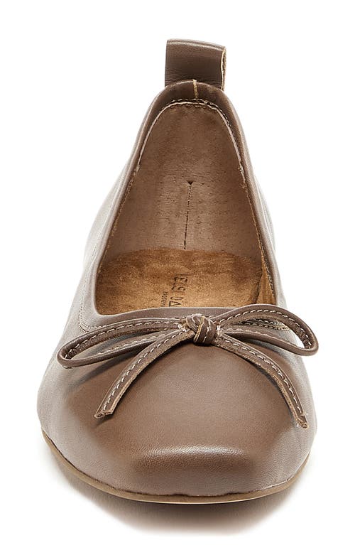 Shop Kelsi Dagger Brooklyn Frankie Square Toe Ballet Flat In Deep Taupe