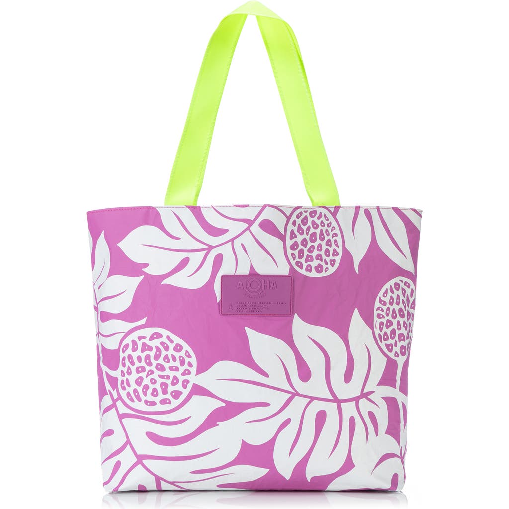 Aloha Collection Water Resistant Tyvek® Tote In Pink