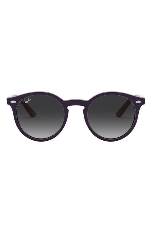 Ray-Ban Junior 44mm Round Sunglasses in Gry Grad at Nordstrom