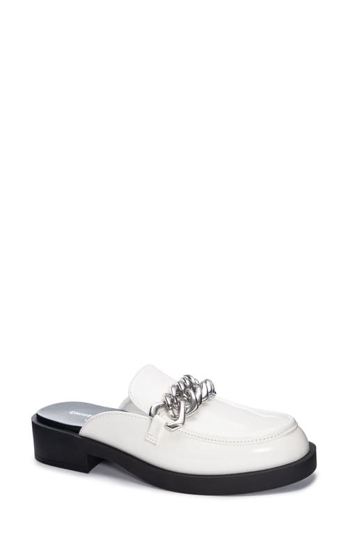 Paris Loafer Mule in White