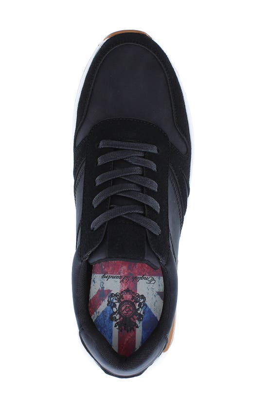 Shop English Laundry Mateo Suede Sneaker In Black