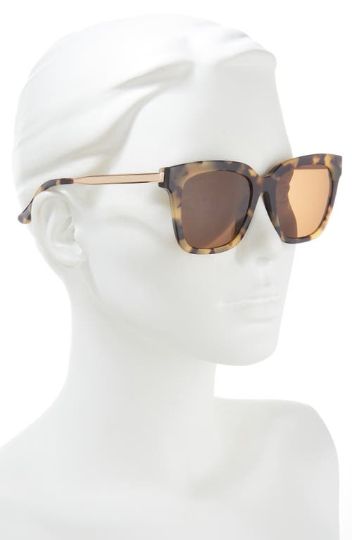 Diff Bella 54mm Polarized Square Sunglasses In Brown