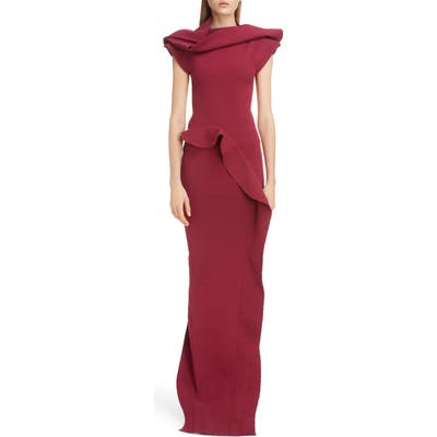 Rick Owens Open Back Stretch Jersey Gown