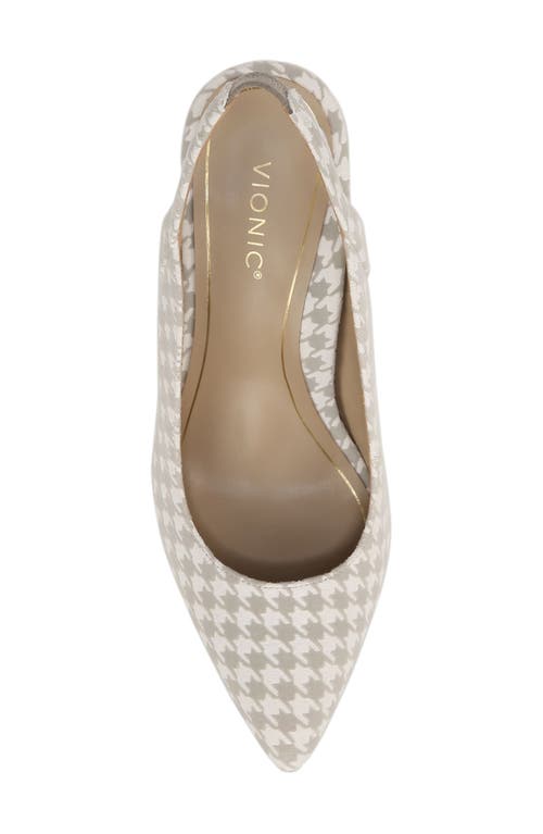 Shop Vionic Adalena Pointed Toe Pump In Marshmallow/dark Taupe