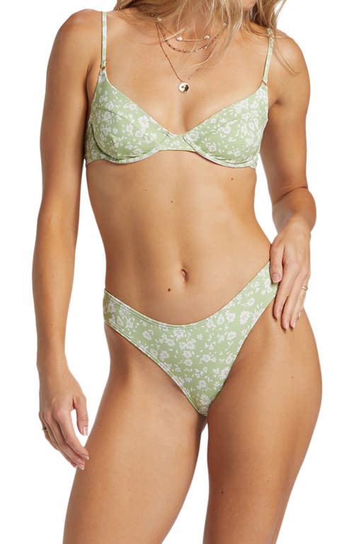 Shop Billabong Wild West Morgan Ditsy Underwire Bikini Top In Willow