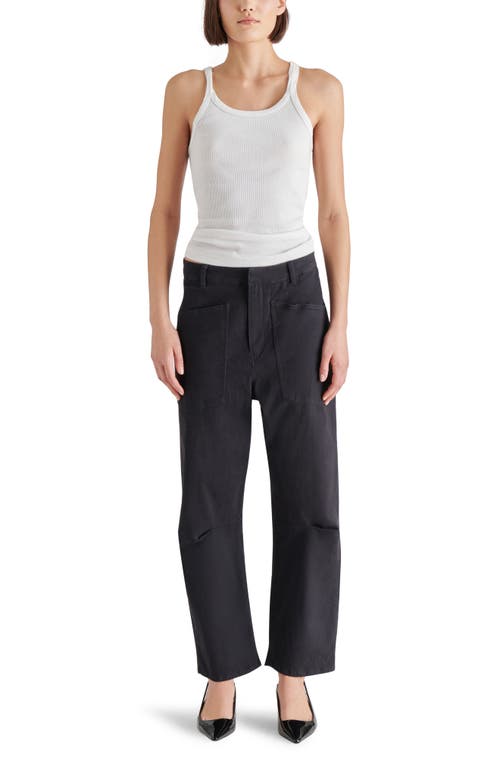 Shop Steve Madden Haniel Barrel Pants In Black