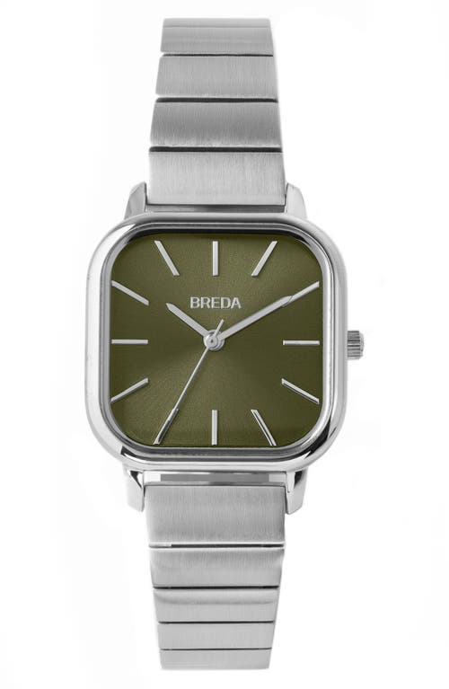 Breda Esther Bracelet Watch, 26mm In Silver/silver/moss