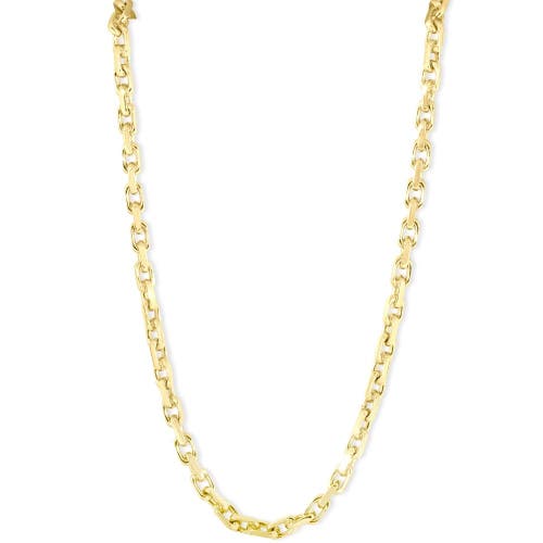 BLISS DIAMOND (46G) SOLID 14K GOLD 4.5MM FLEXIBLE LINK 22 " NECKLACE 