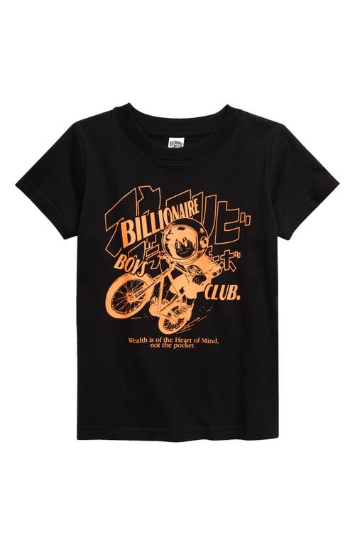 Shop Billionaire Boys Club Kids' Ride Cotton Graphic T-shirt In Black