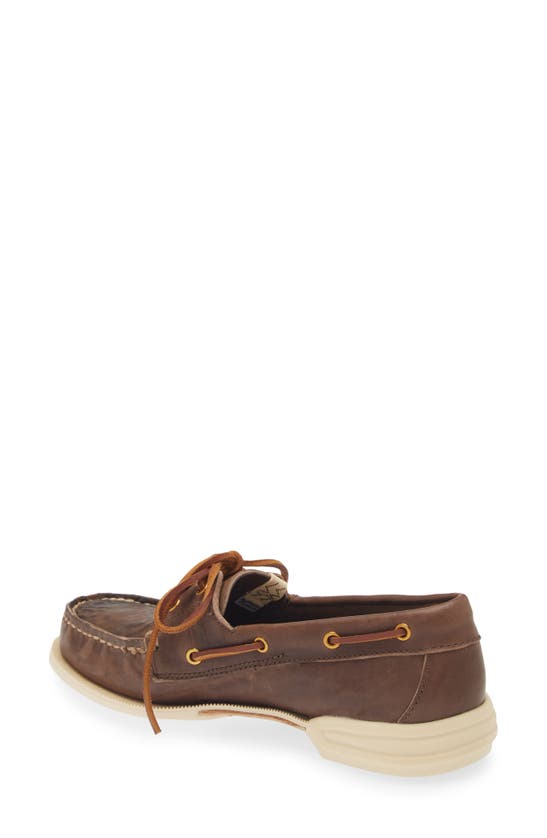 Shop Visvim Americana Folk Deck Shoe In Dark Brown