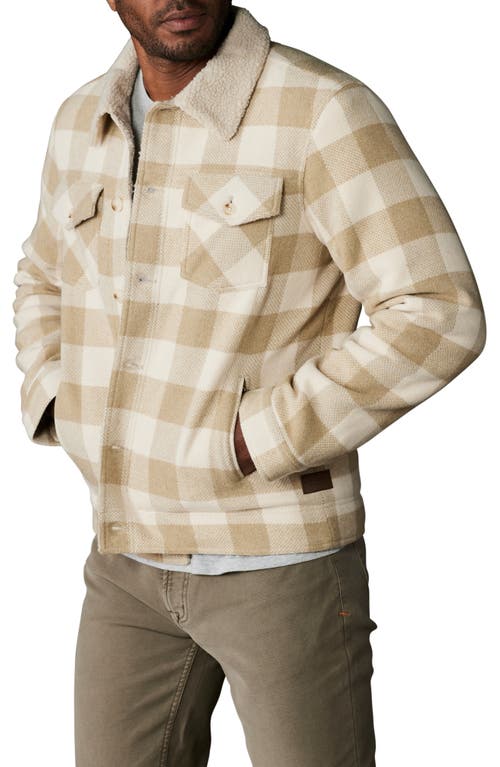 The Normal Brand Buffalo Plush Fleece Lined Jacket In Oat Buffalo
