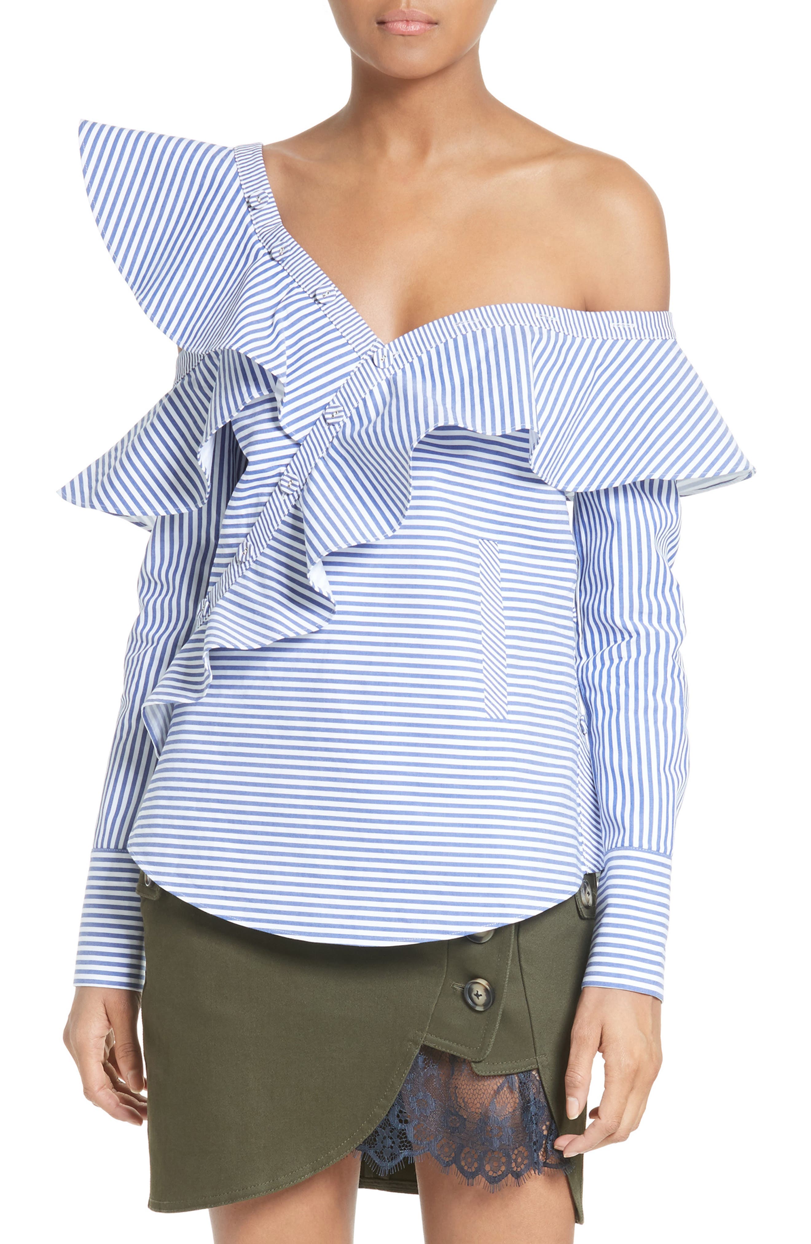 self portrait ruffle top